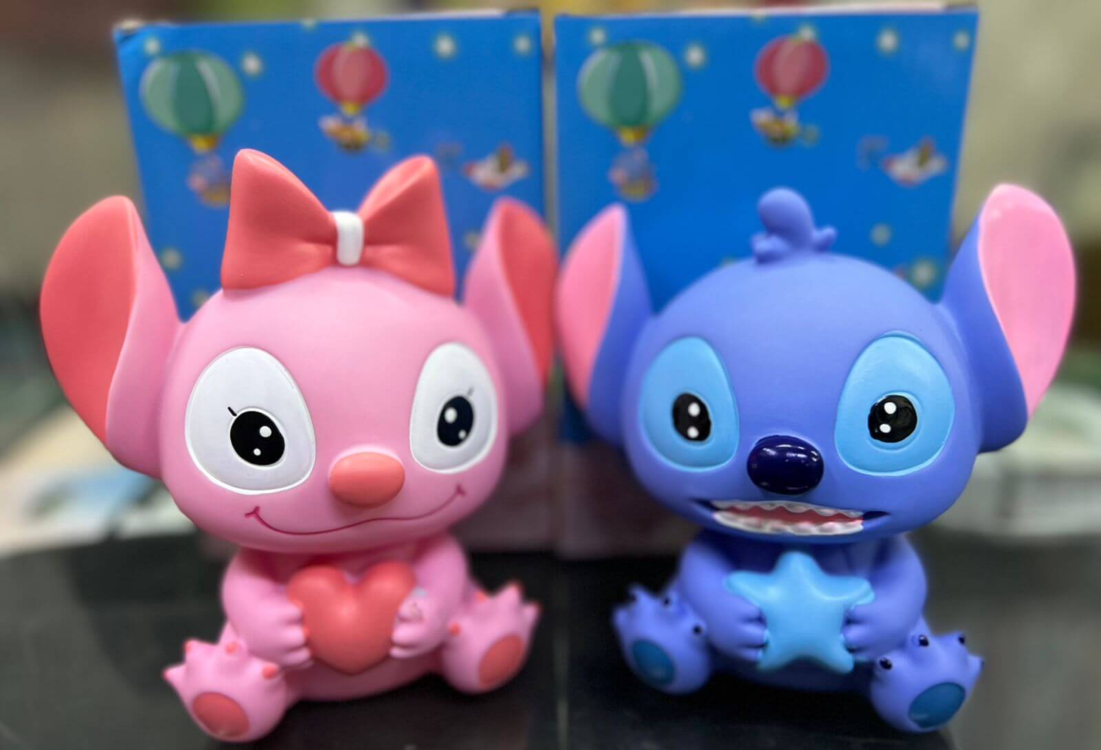 Alcancía STITCH. Rosa-Azul. - imagen 1