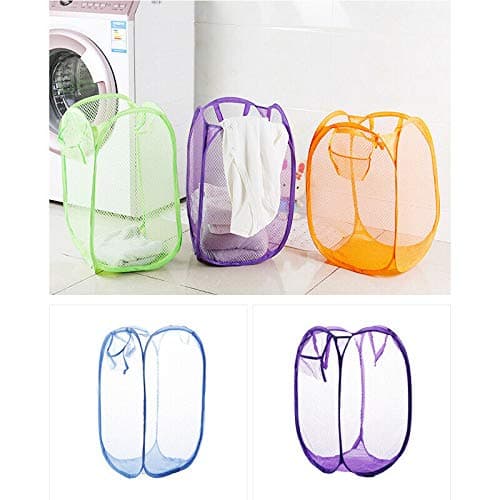 Canasto Malla Para La Ropa Plegable Lavandería Organizador - imagen 4