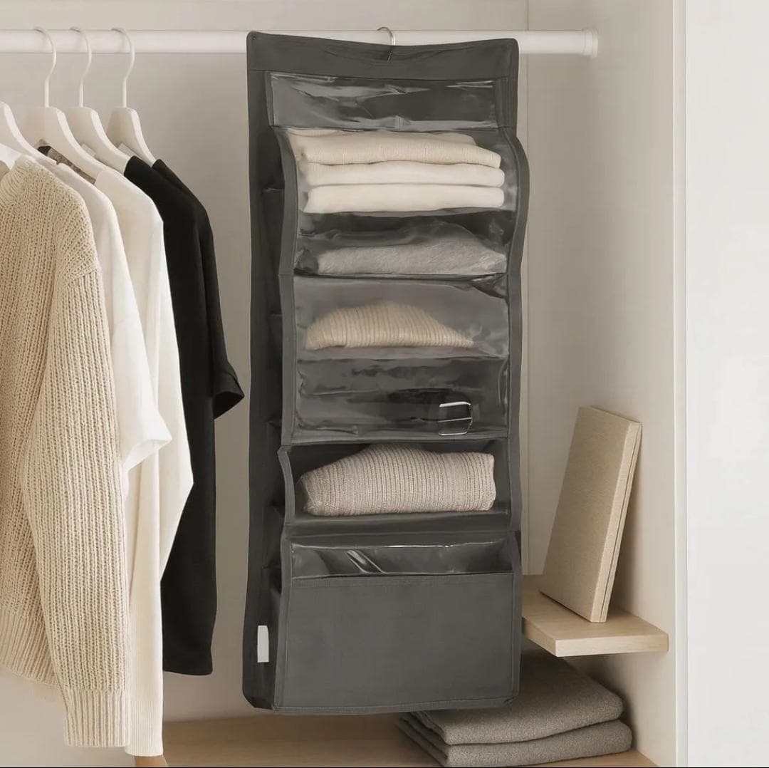 Organizador vertical para placard – 6 espacios - imagen 1