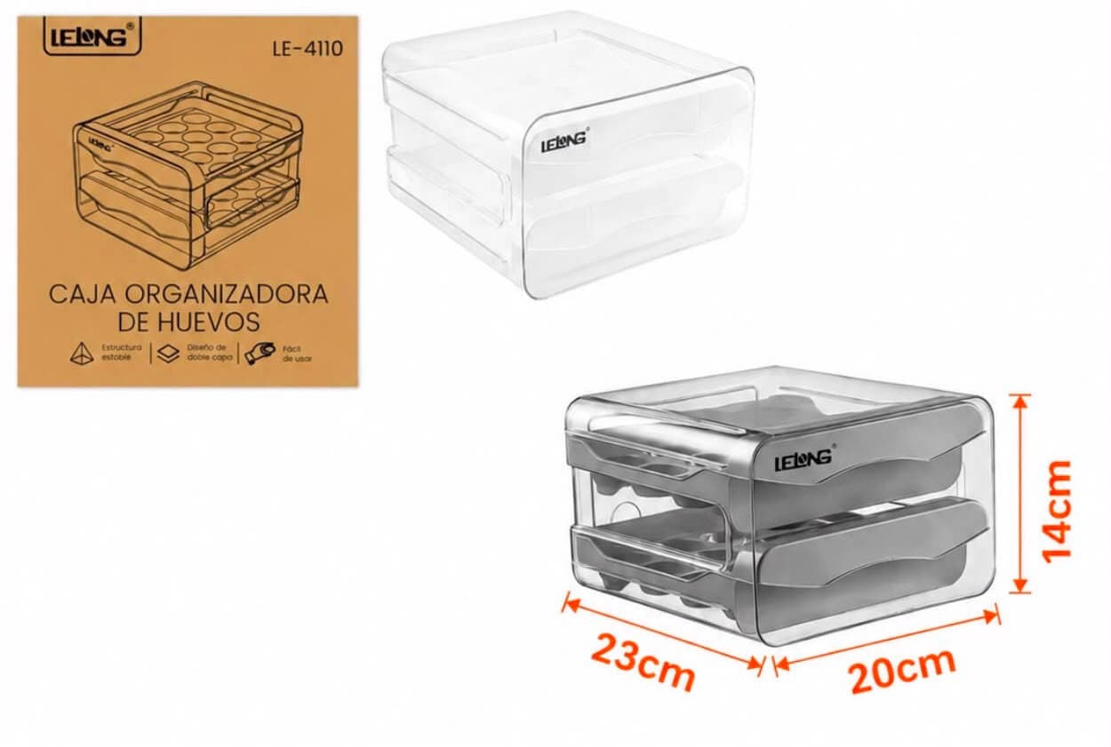 Caja organizadora de huevos – 32 unidades - imagen 1